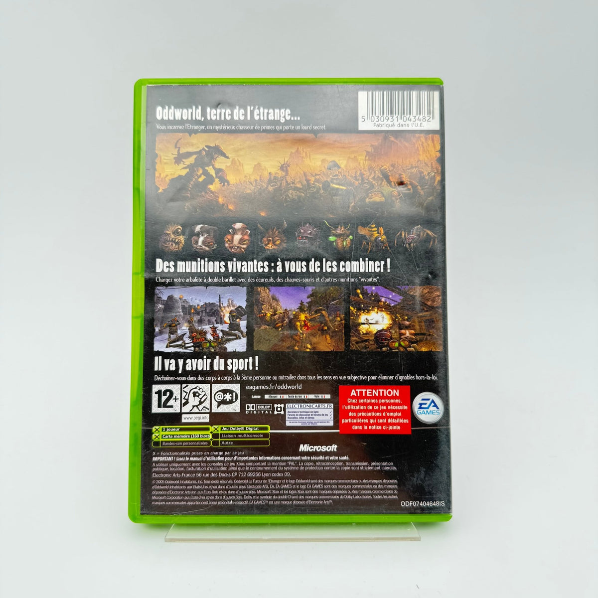 ODDWORLD LA FUREUR DE L’ETRANGER - XBOX - Strike Games