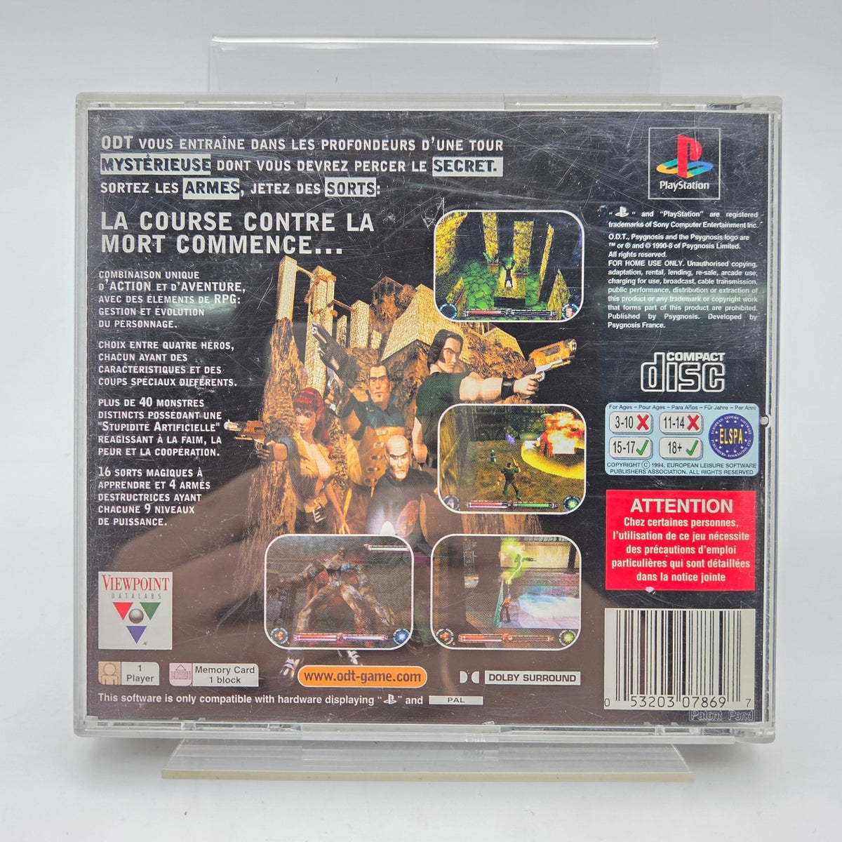 O.D.T. - PLAYSTATION 1 - Strike Games
