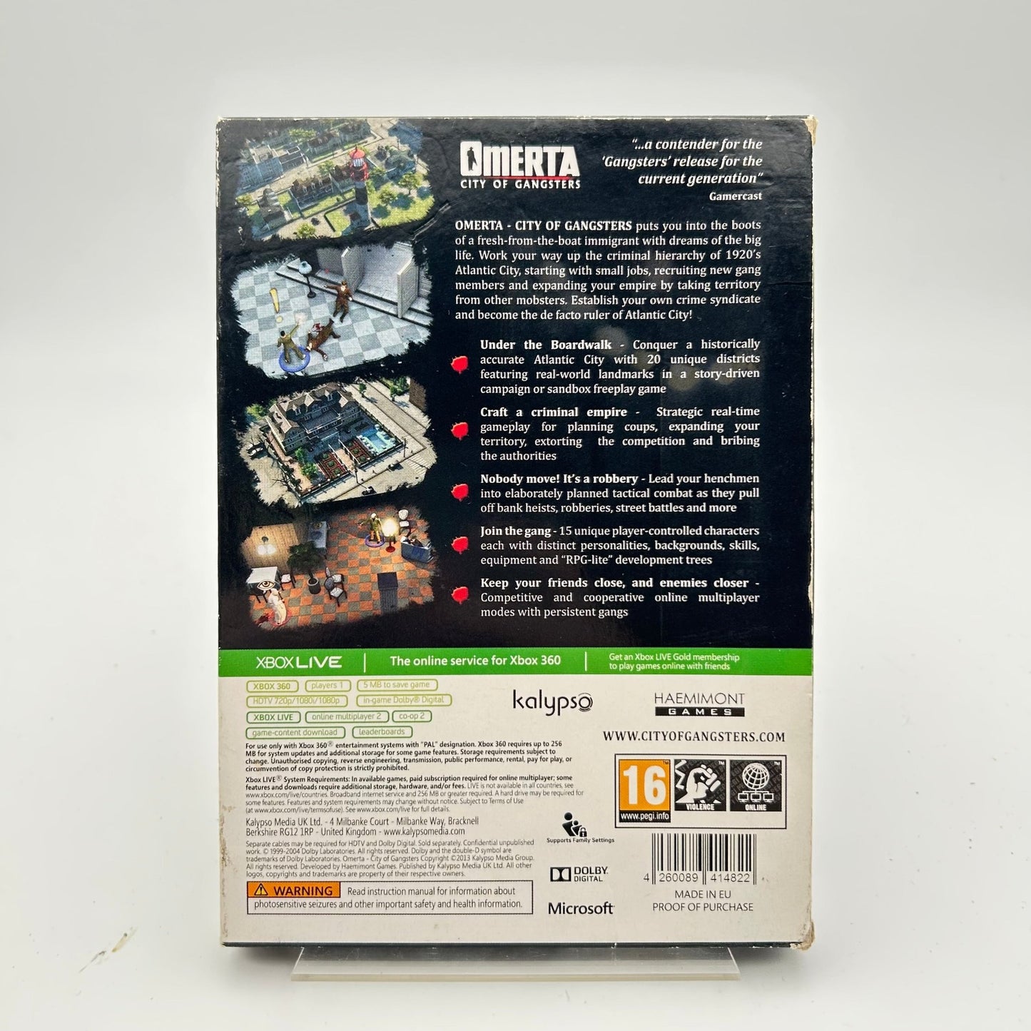 OMERTA CITY OF GANGSTERS - XBOX 360 - Strike Games