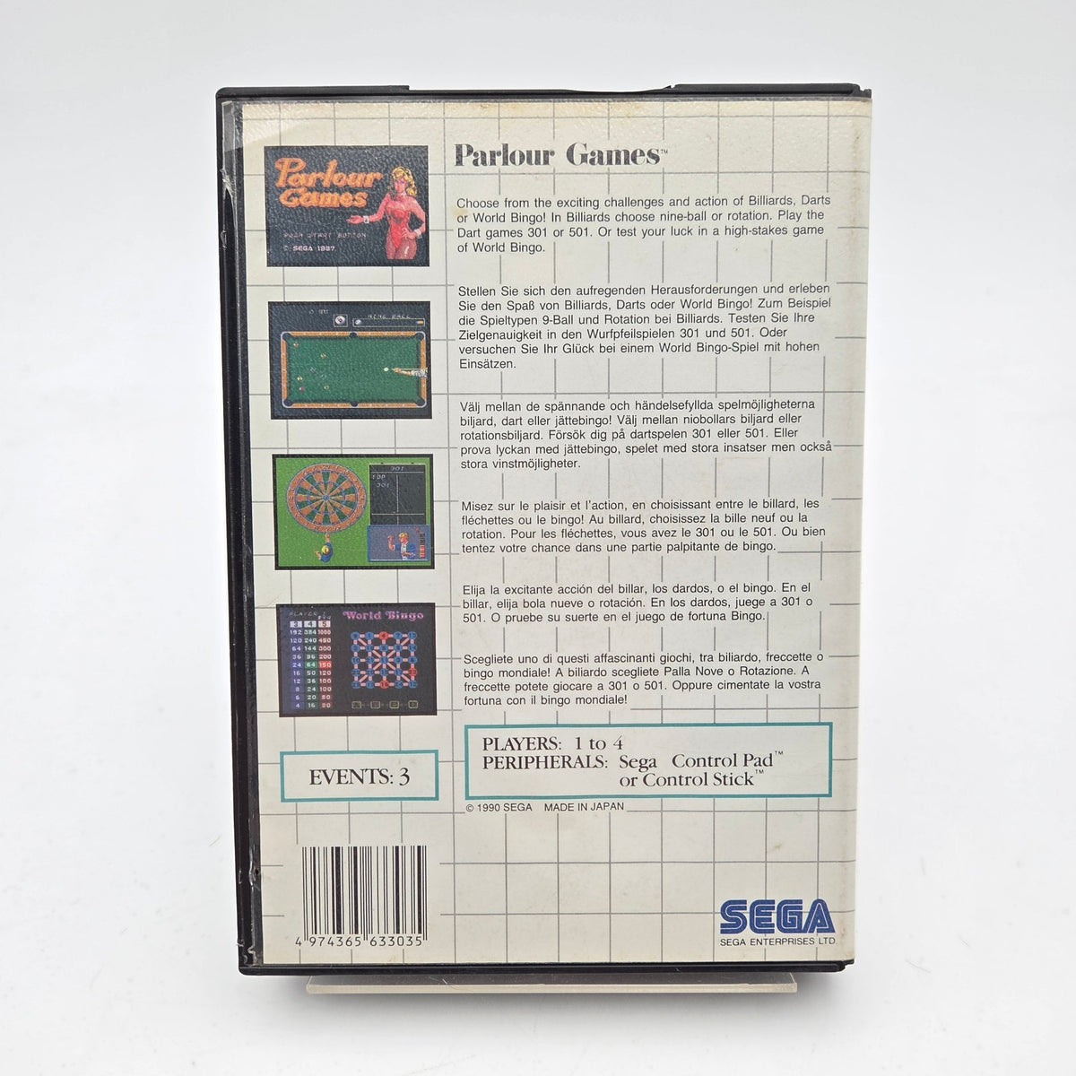 Parlour Games - Master System - Strike Games