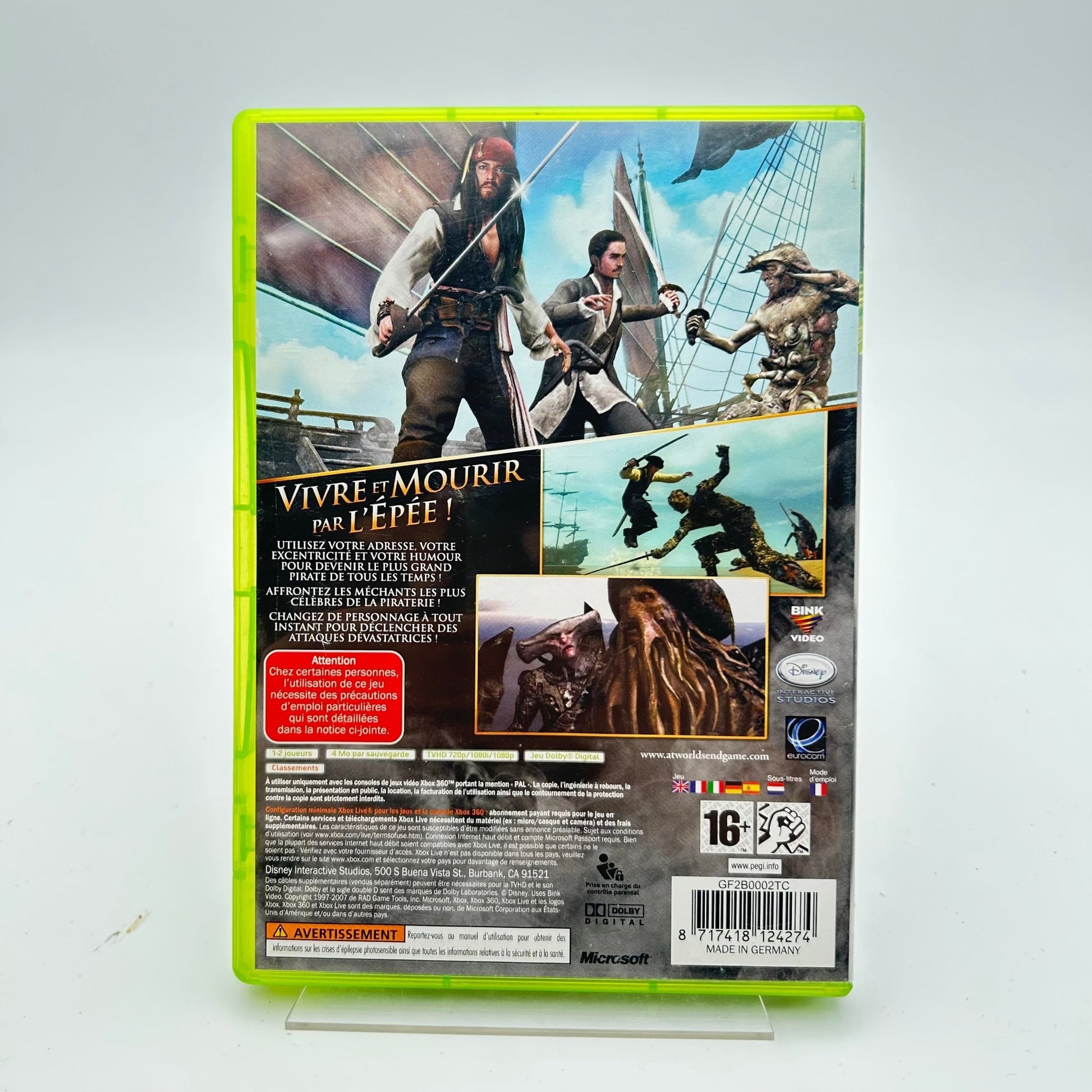 PIRATES DES CARAIBES JUSQU'AU BOUT DU MONDE - XBOX 360 - Strike Games