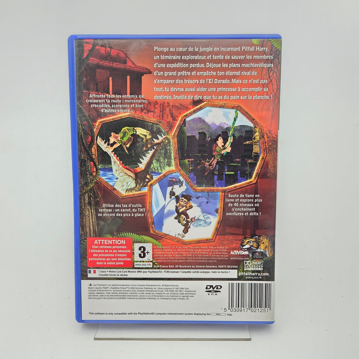PITFALL L'EXPEDITION PERDUE - PLAYSTATION 2 - Strike Games