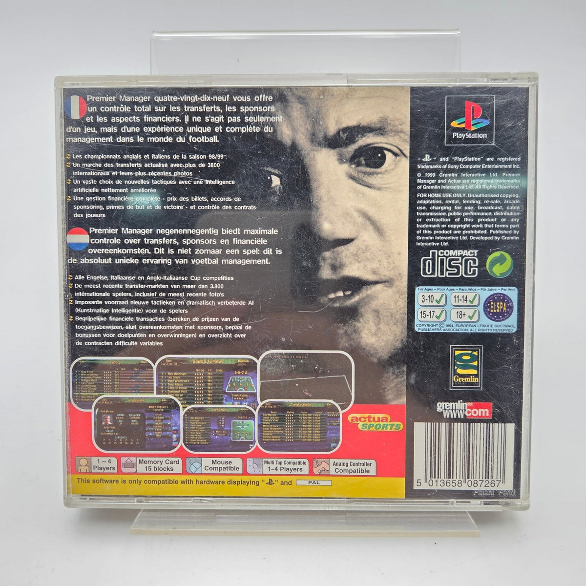 PREMIER MANAGER NINETY NINE - PLAYSTATION 1 - Strike Games