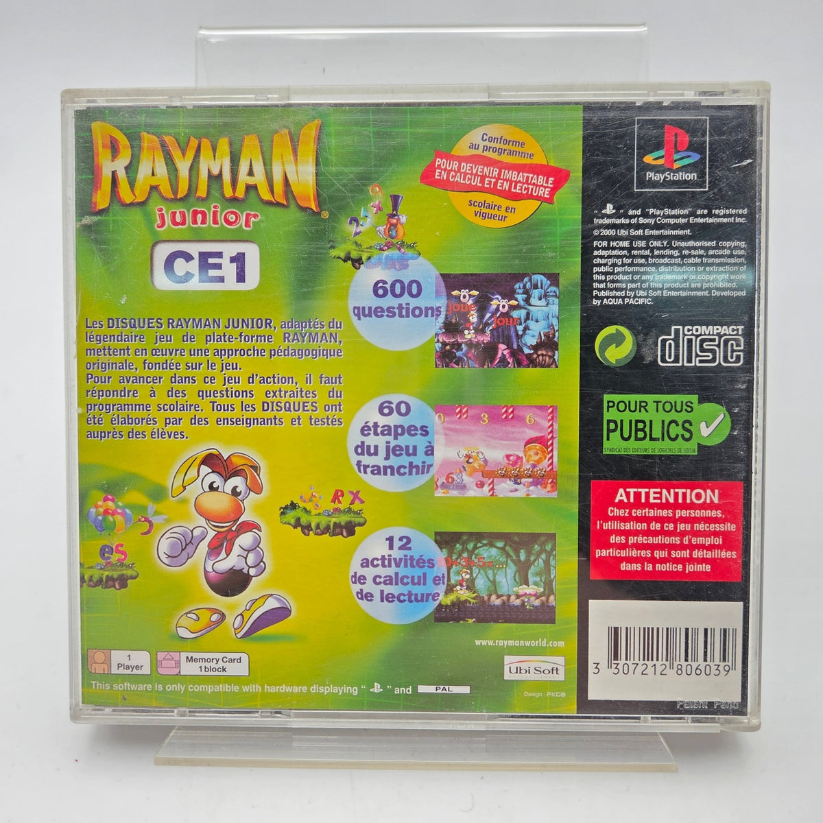 RAYMAN JUNIOR CE1 - PLAYSTATION 1 - Strike Games