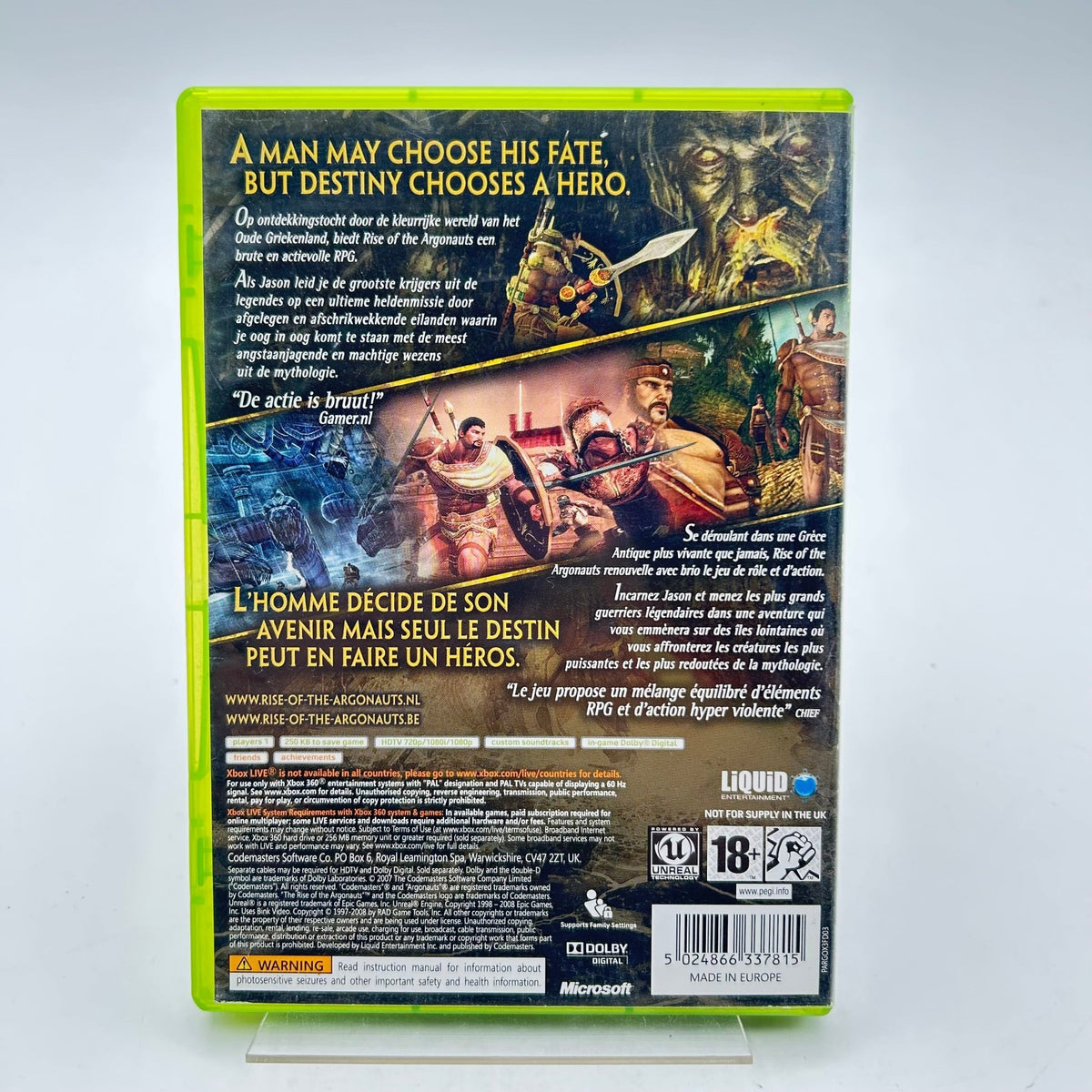 RISE OF THE ARGONAUTS - XBOX 360 - Strike Games