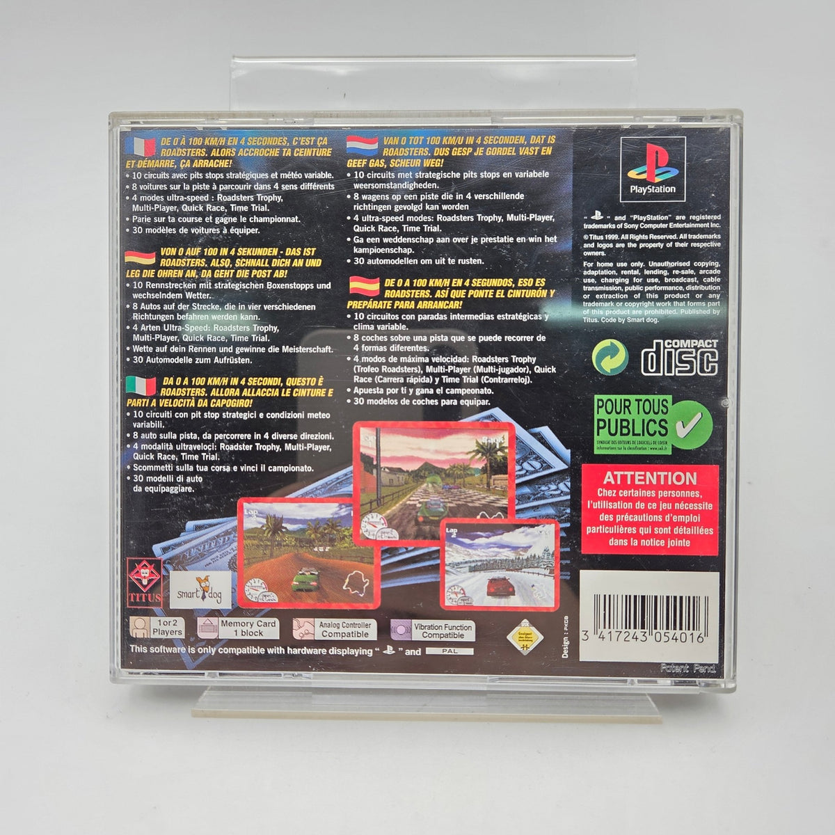 ROADSTERS - PLAYSTATION 1 - Strike Games