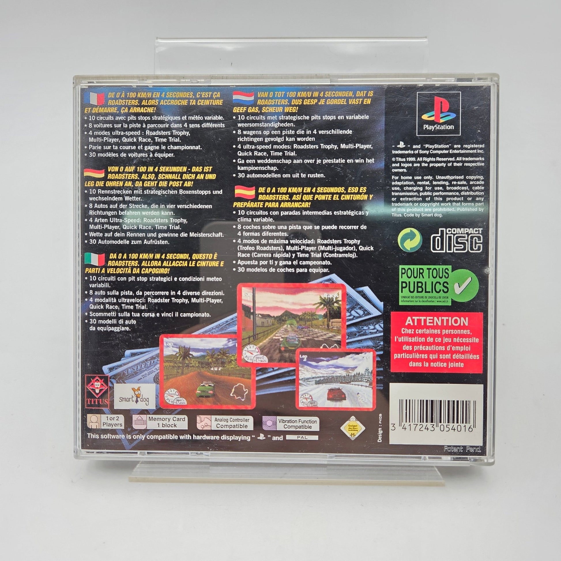 ROADSTERS - PLAYSTATION 1 - Strike Games