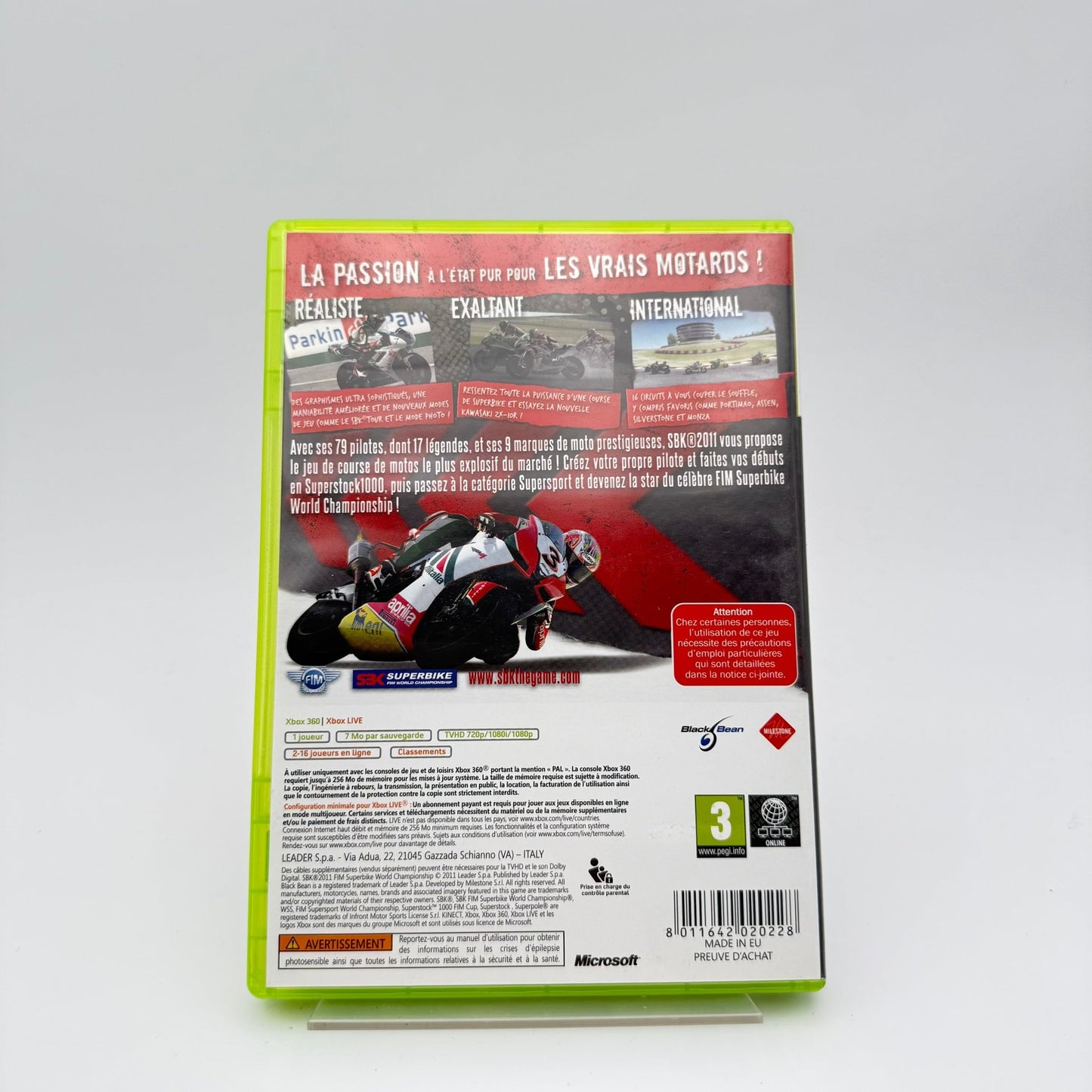 SBK 2011 FIM SUPERBIKE WORLD CHAMPIONSHIP - XBOX 360 - Strike Games
