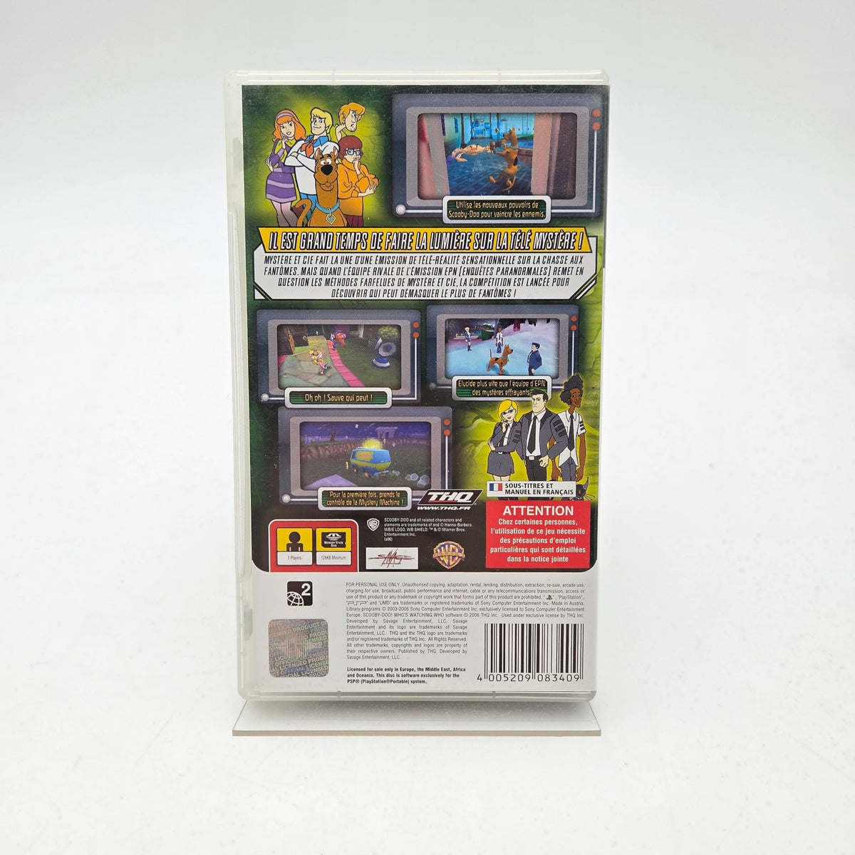 SCOOBY-DOO QUI REGARDE QUI ? - PLAYSTATION PORTABLE - Strike Games