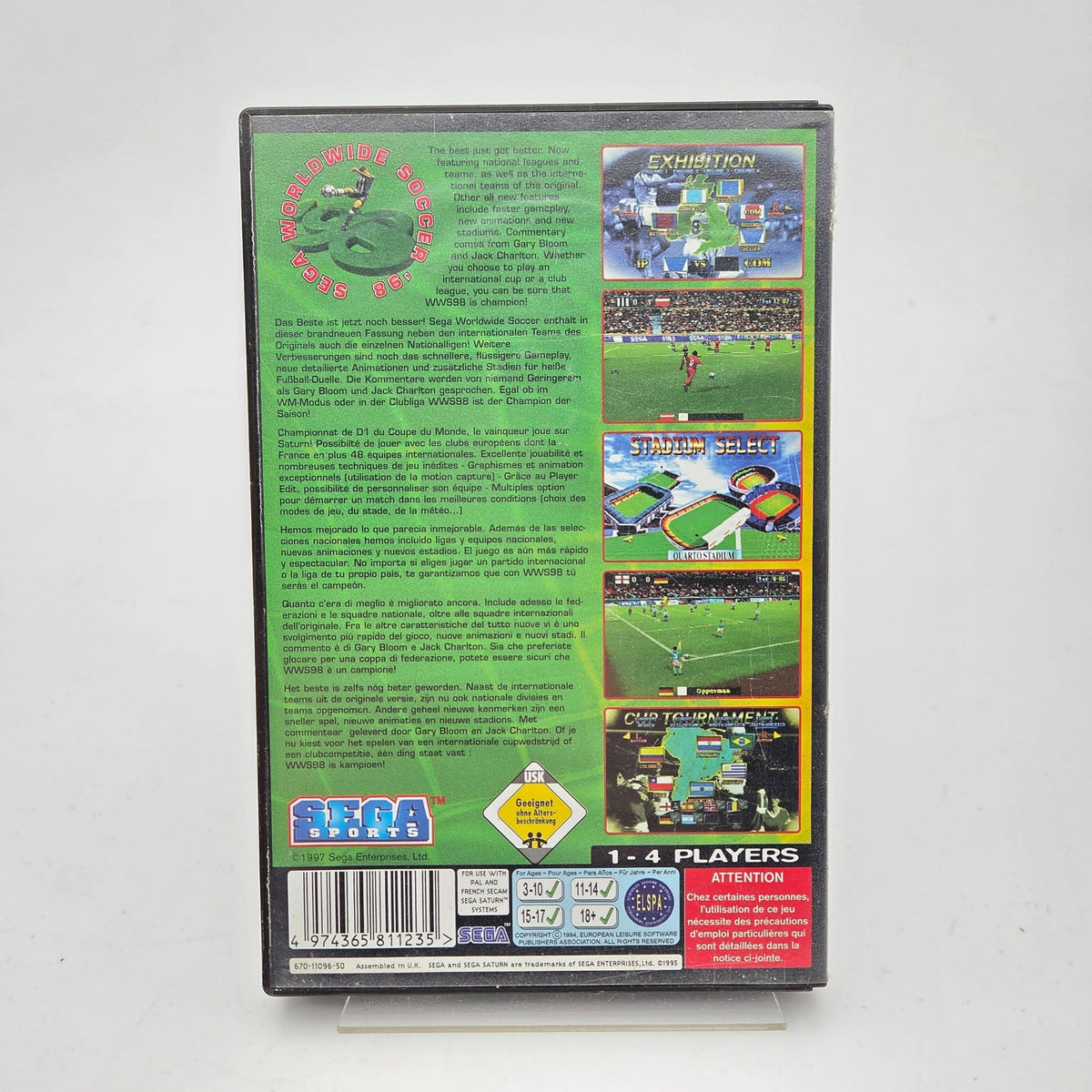 Sega World Wide Soccer 98 - Saturn - Strike Games