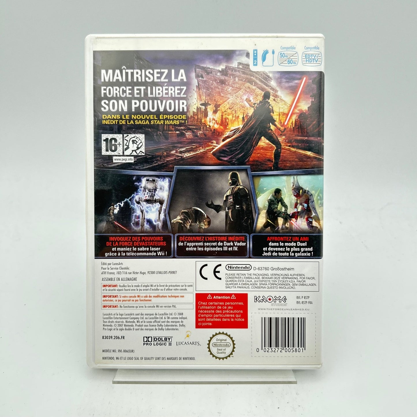 STAR WARS LE POUVOIR DE LA FORCE - WII - Strike Games