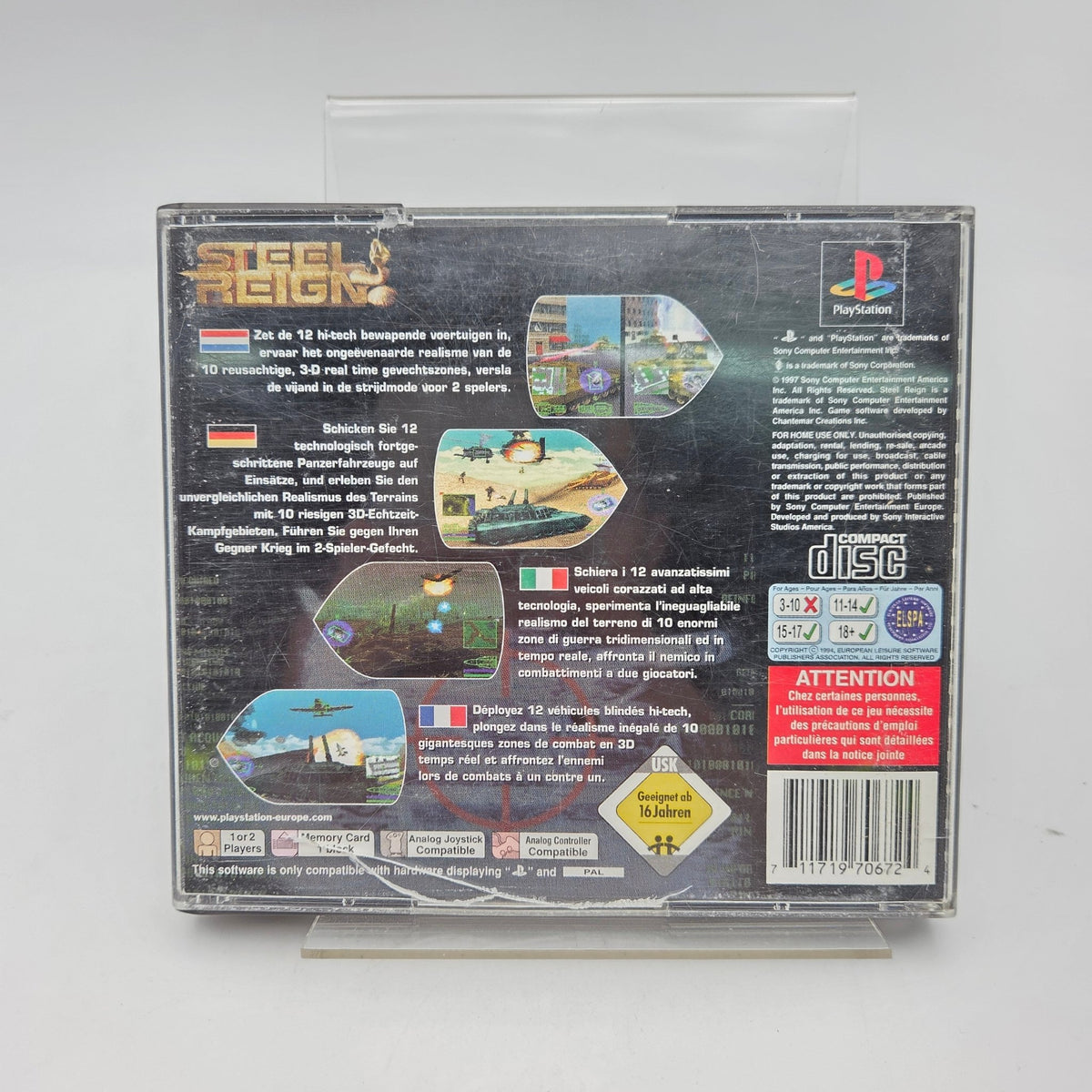 STEEL REIGN - PLAYSTATION 1 - Strike Games