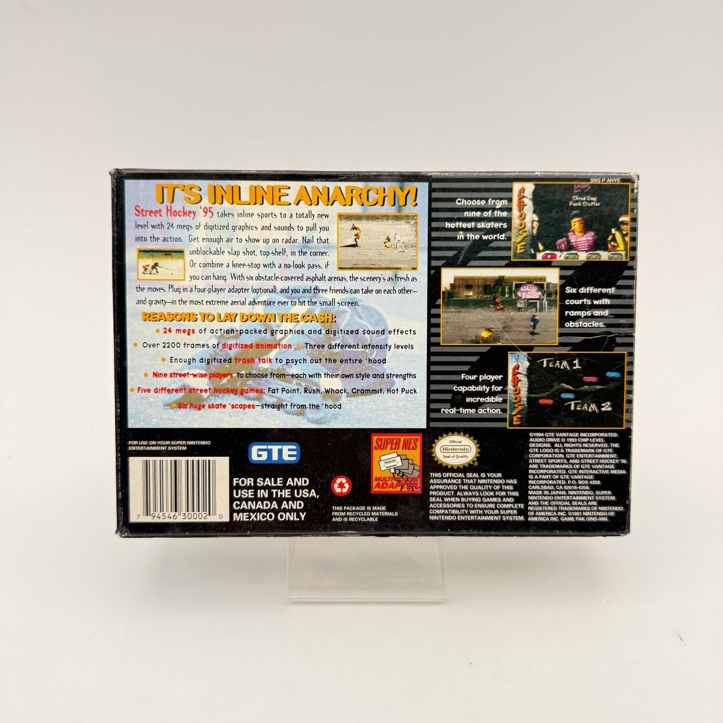 STREET HOCKEY 95 - SUPER NINTENDO US - Strike Games