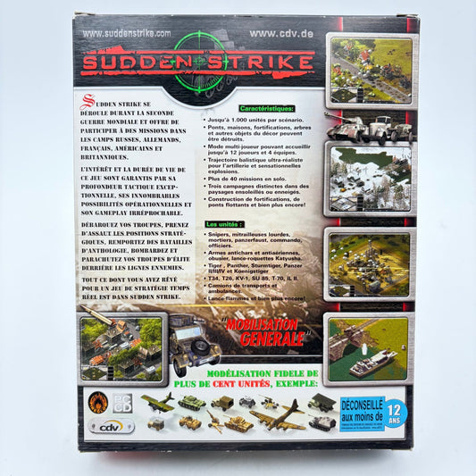SUDDEN STRIKE - PC BIG BOX - Strike Games
