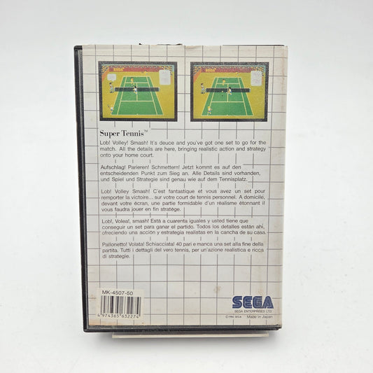 SUPER TENNIS - MASTER SYSTEM - Strike Games