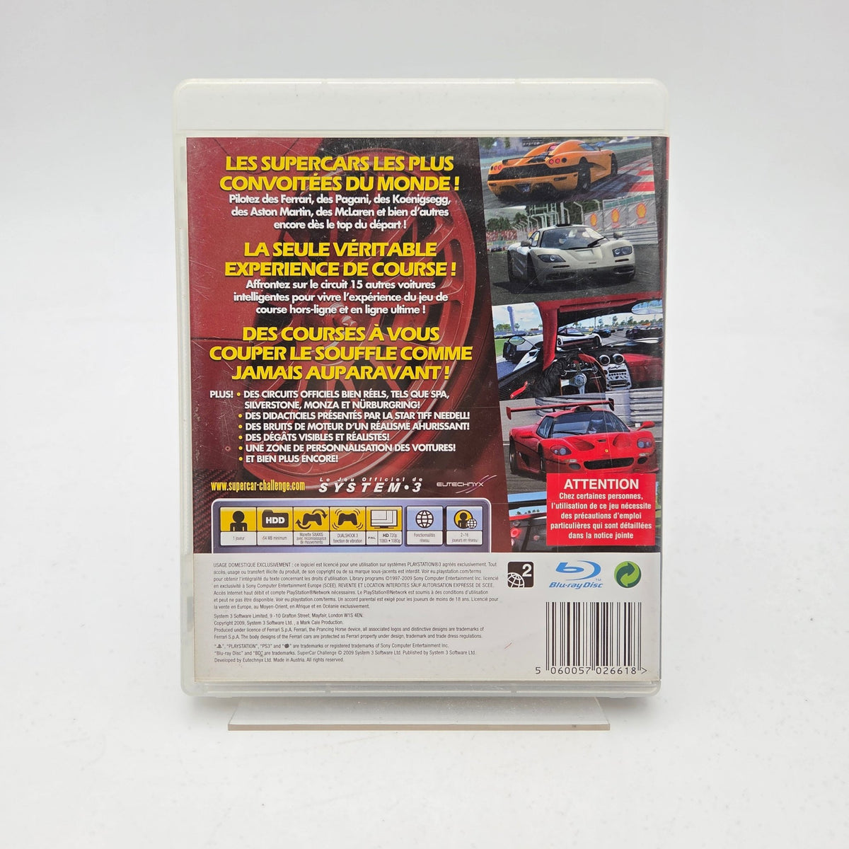 SUPERCAR CHALLENGE - PLAYSTATION 3 - Strike Games