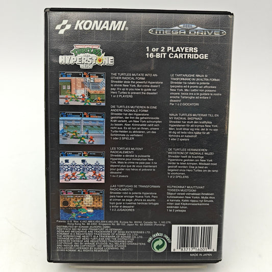 TEENAGE MUTANT HERO TURTLES: THE HYPERSTONE HEIST - MEGA DRIVE - Strike Games