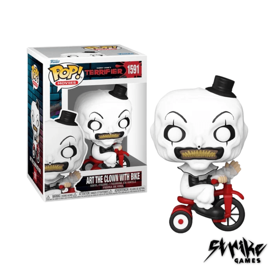 TERRIFIER - POP Movies N° 1591 - Art the Clown avec Vélo - Strike Games