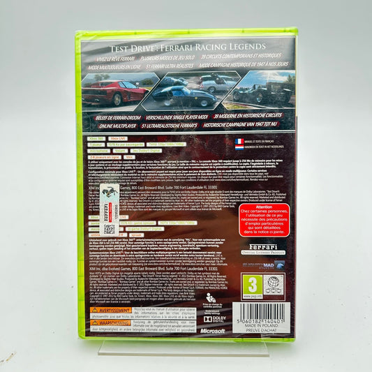TEST DRIVE FERRARI RACING LEGENDS (NEUF) - XBOX 360 - Strike Games
