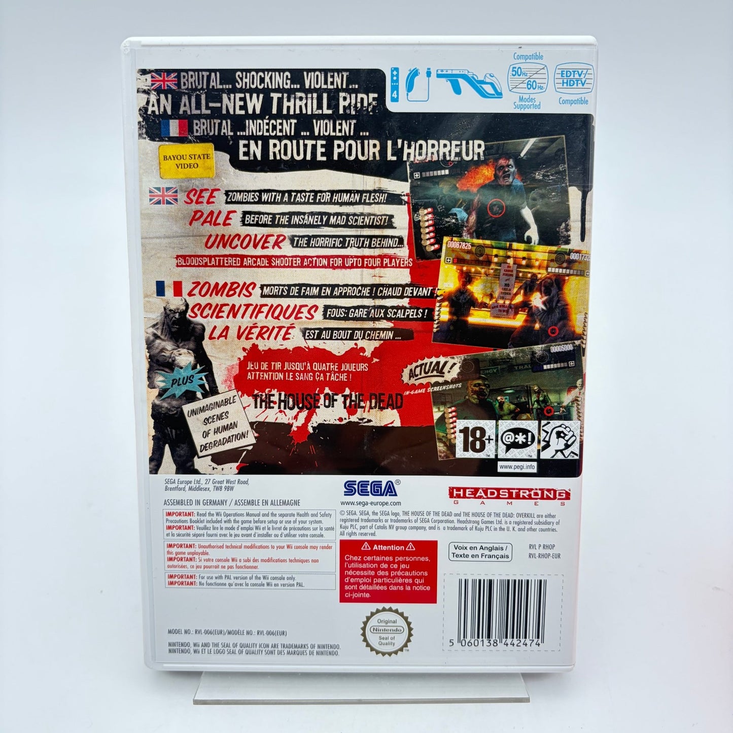 THE HOUSE OF THE DEAD OVERKILL HAND CANNON PACK - WII - Strike Games