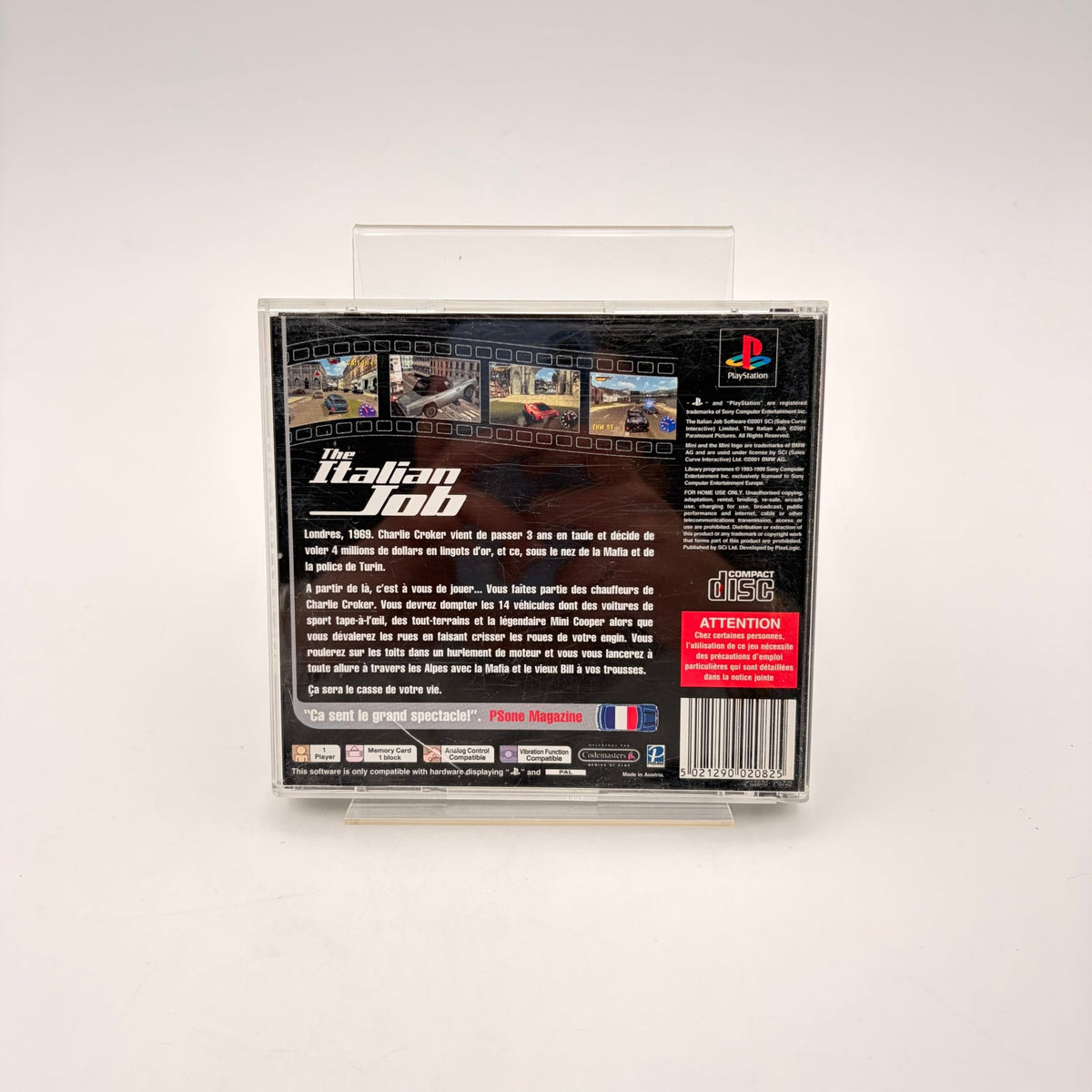 THE ITALIAN JOB - PLAYSTATION 1 - Strike Games