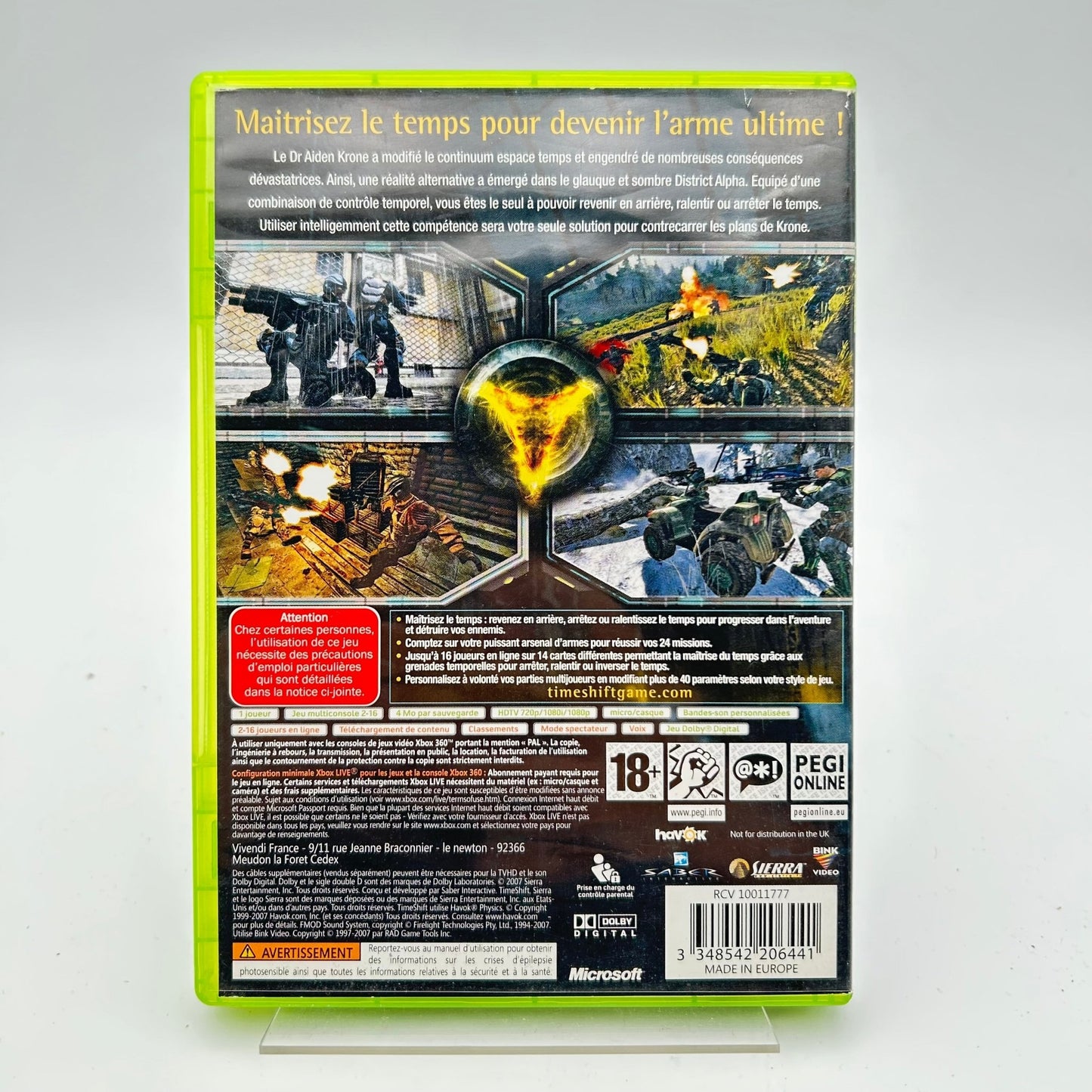 TIMESHIFT - XBOX 360 - Strike Games