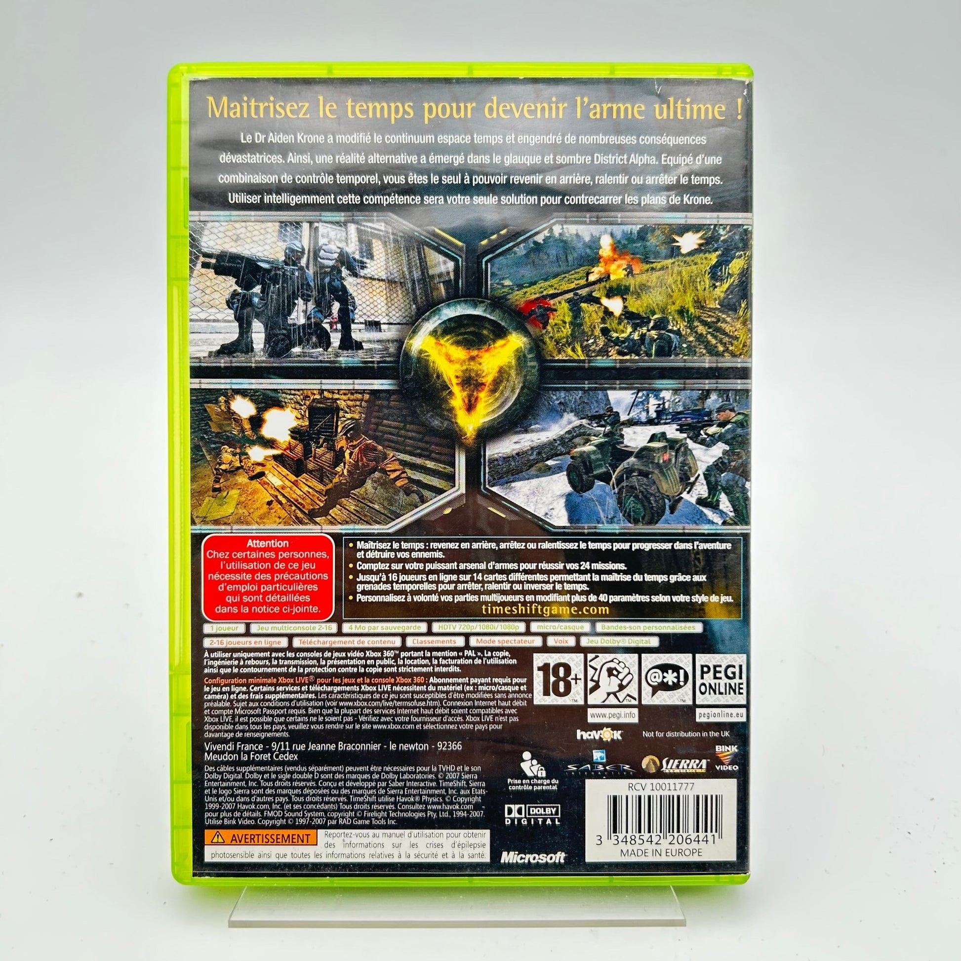 TIMESHIFT - XBOX 360 - Strike Games