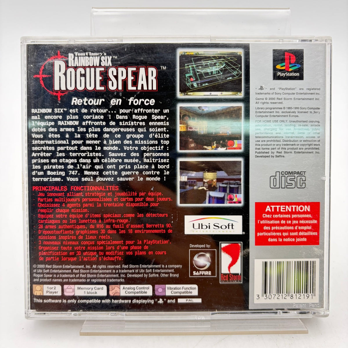 TOM CLANCY'S RAINBOW SIX: ROGUE SPEAR - PLAYSTATION 1 - Strike Games