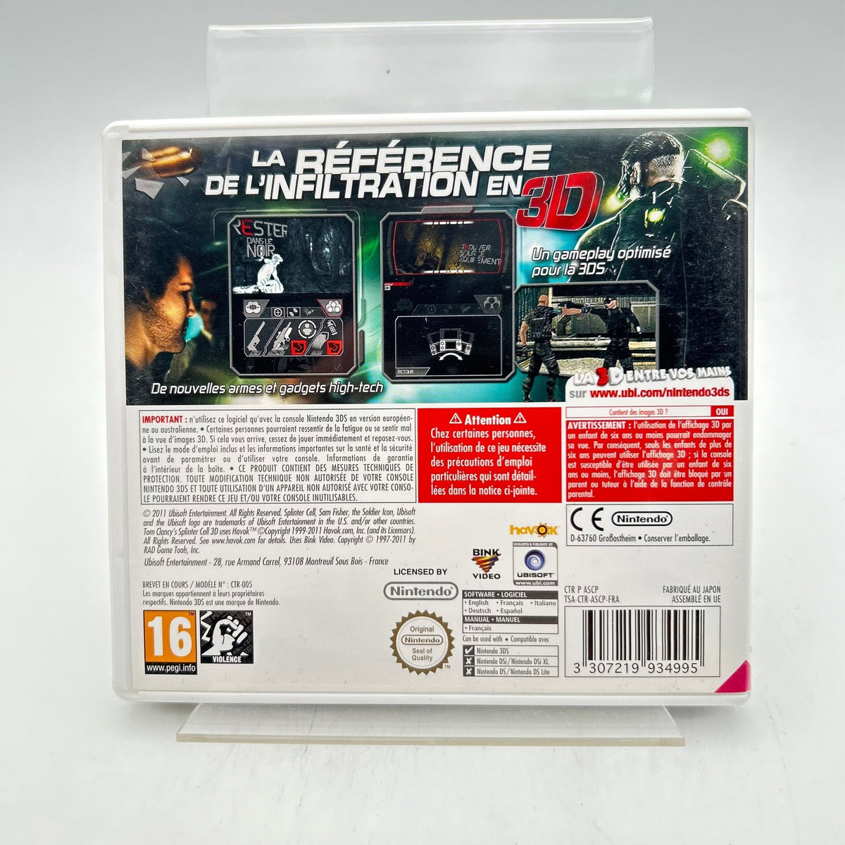 TOM CLANCY’S SPLINTER CELL 3D - NINTENDO 3DS - Strike Games