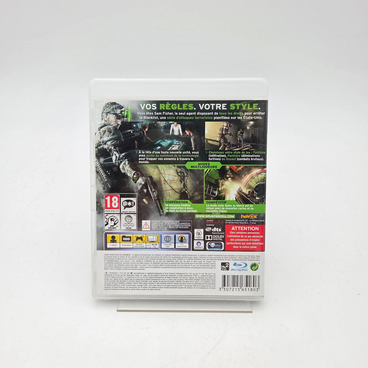 TOM CLANCY'S SPLINTER CELL BLACKLIST - PLAYSTATION 3 - Strike Games