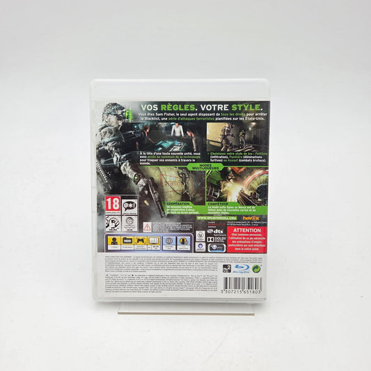 TOM CLANCY'S SPLINTER CELL BLACKLIST - PLAYSTATION 3 - Strike Games