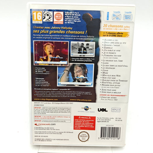U-SING JOHNNY HALLYDAY - NINTENDO WII - Strike Games