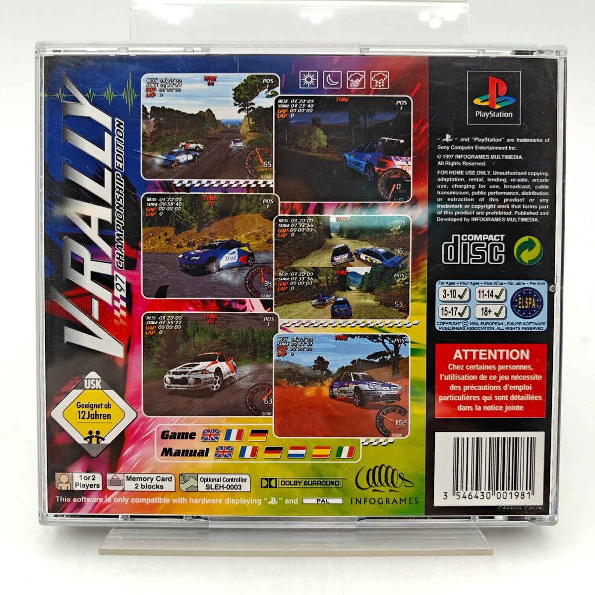 V-RALLY - PLAYSTATION 1 - Strike Games
