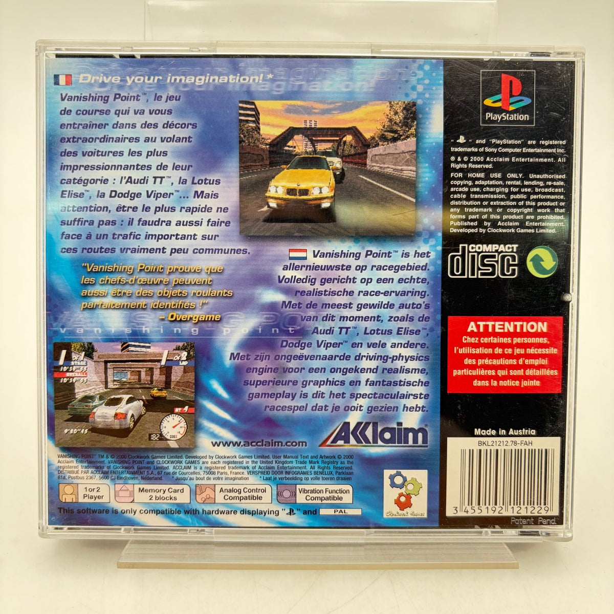 VANISHING POINT - PLAYSTATION 1 - Strike Games