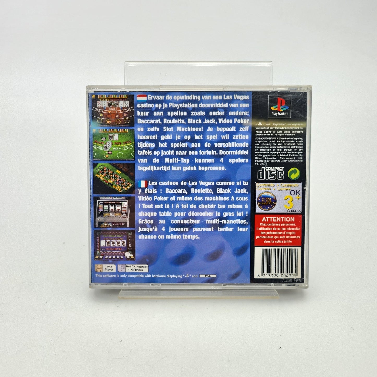 VEGAS CASINO - PLAYSTATION 1 - Strike Games