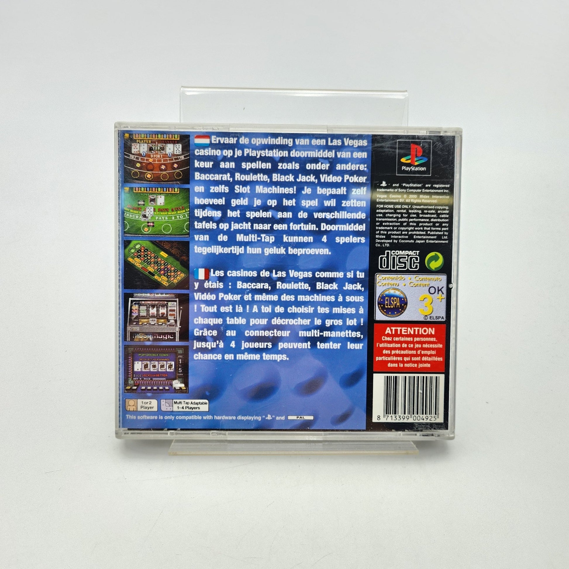 VEGAS CASINO - PLAYSTATION 1 - Strike Games