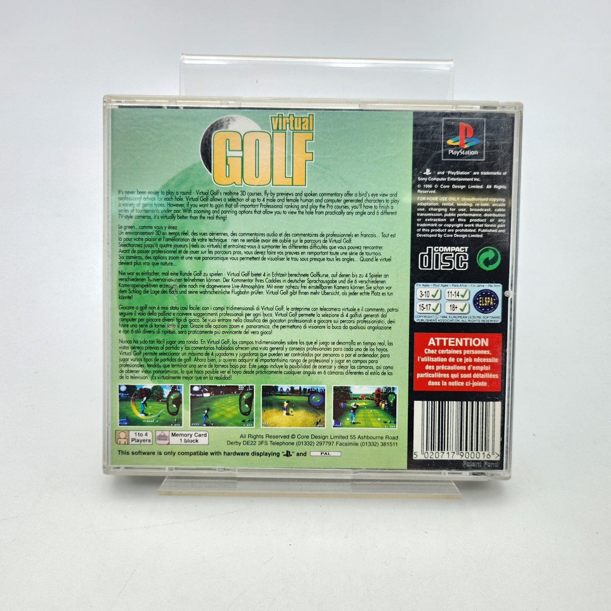VIRTUAL GOLF - PLAYSTATION 1 - Strike Games