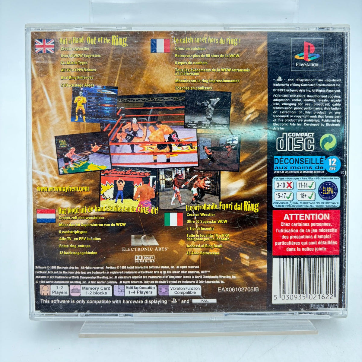 WCW MAYHEM - PLAYSTATION 1 - Strike Games