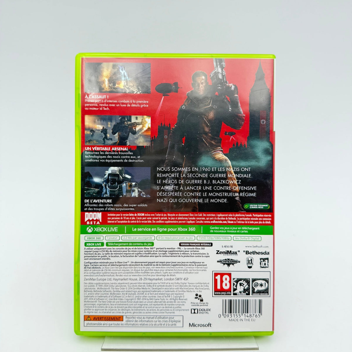 WOLFENSTEIN THE NEW ORDER OCCUPIED EDITION - XBOX 360 - Strike Games