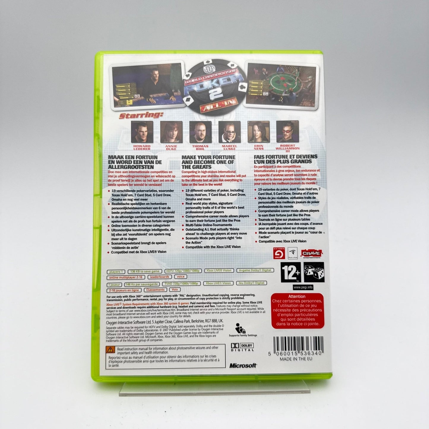 WORLD CHAMPIONSHIP POKER 2 ALL IN - XBOX 360 - Strike Games