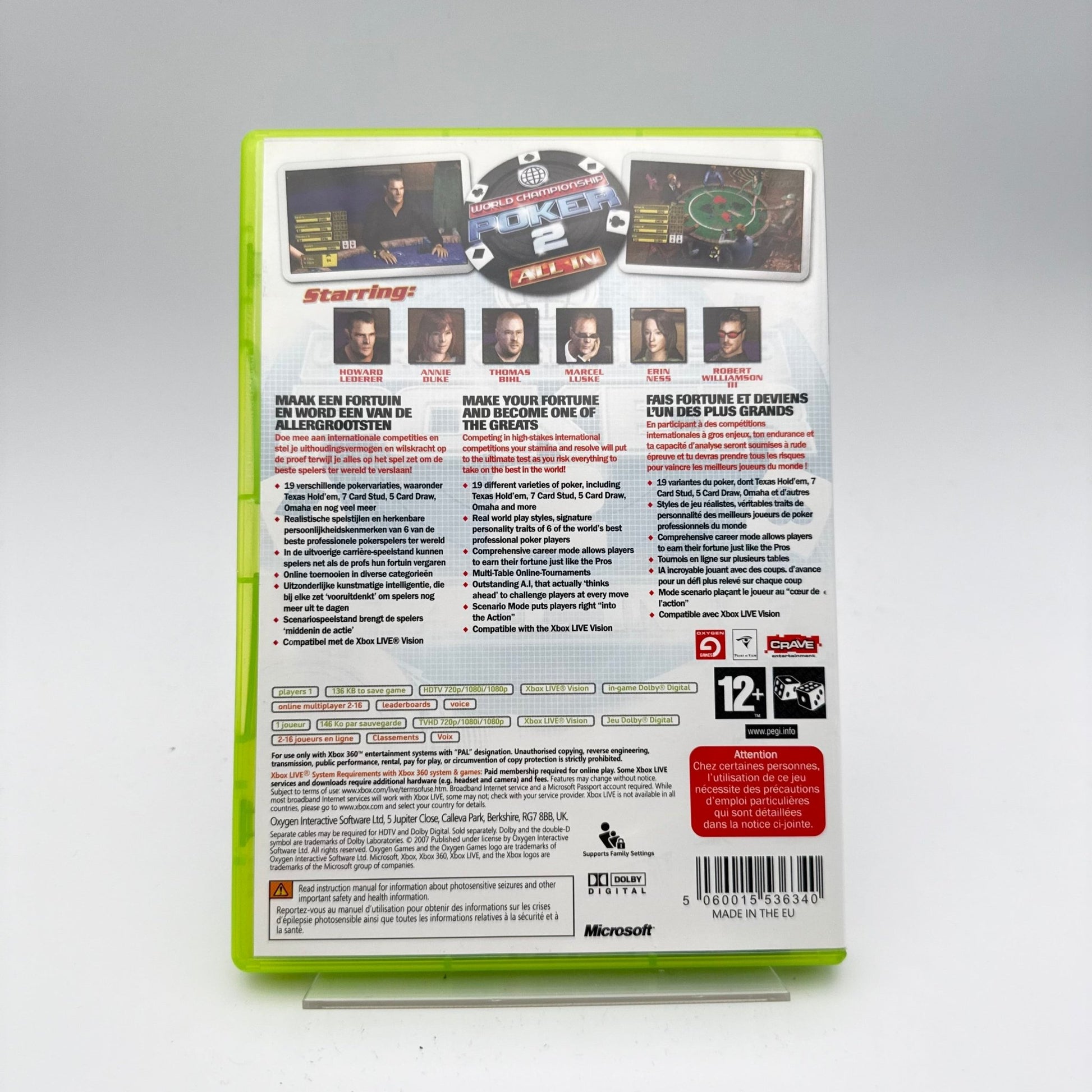 WORLD CHAMPIONSHIP POKER 2 ALL IN - XBOX 360 - Strike Games