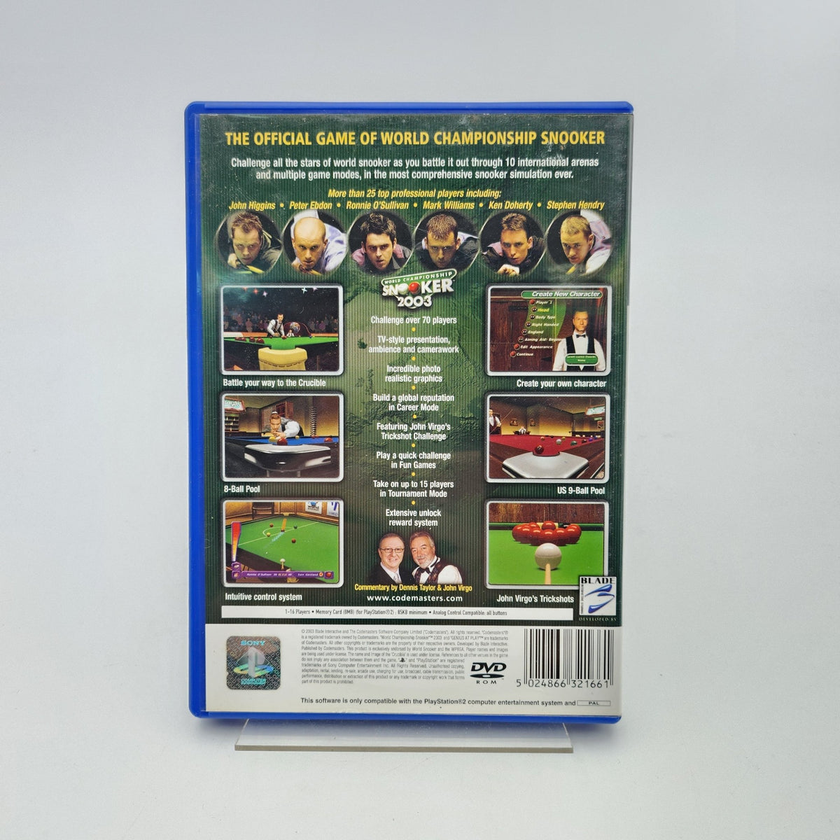 WORLD CHAMPIONSHIP SNOOKER 2003 - PLAYSTATION 2 - Strike Games