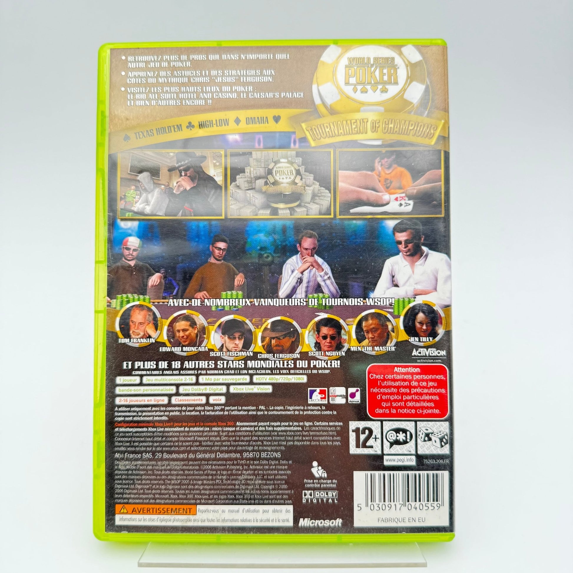 WORLD SERIES OF POKER TOURNAMENT OF CHAMPIONS - XBOX 360 - Strike Games